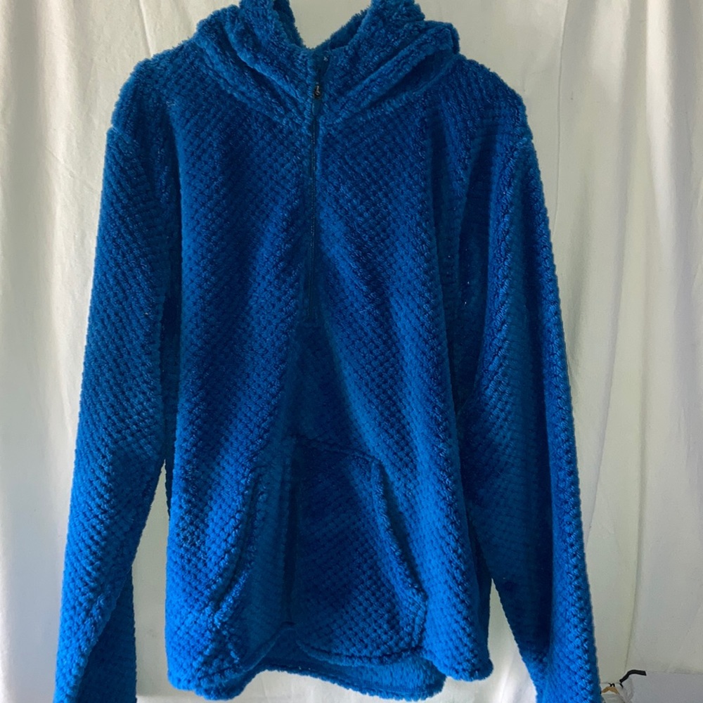 Tek Gear full zip textured fleece jacket with hood